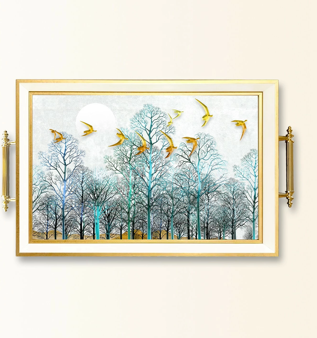 Tabaka qelqi Aberto Design, shumëngjyrëshe, TPB9940, 50x29x3.5cm