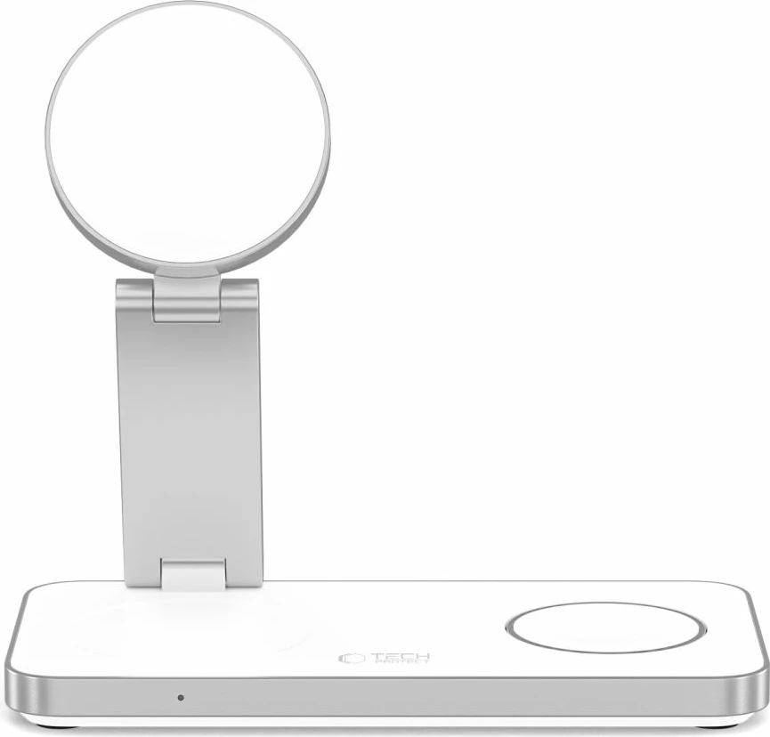 Karikues induktiv 3-në-1 Tech-Protect QI15W-A47 me MagSafe, USB-C, Bardhë