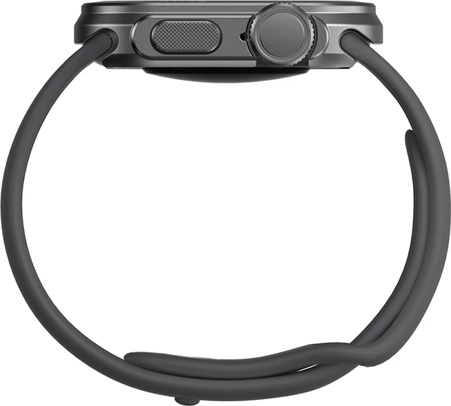 Mbështjellës metalik për Smartwatch, AmazingThing Titan Pro, për Apple Watch 11 46mm, alumin mat, i zi