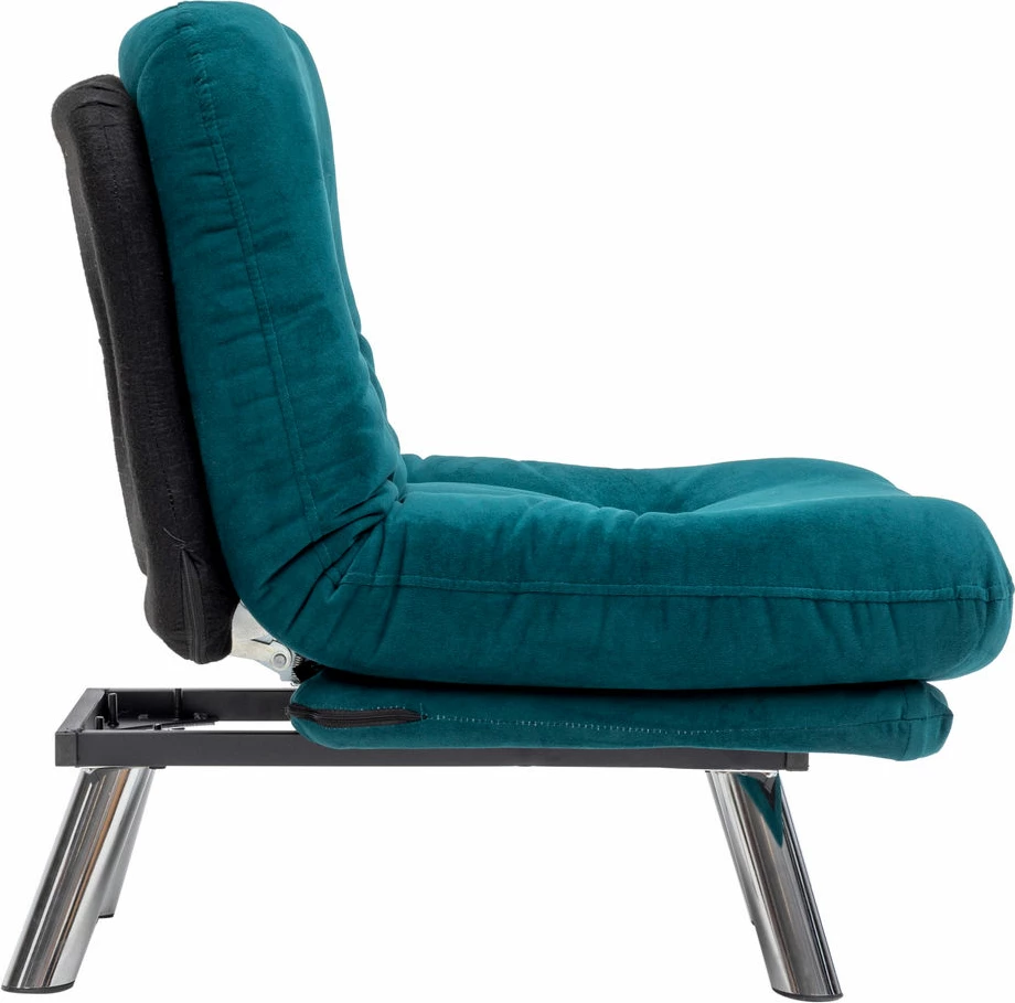 Krevat-karrige një vendës, Atelier del Sofa, Misa Small Solo, ngjyrë jeshile petrol