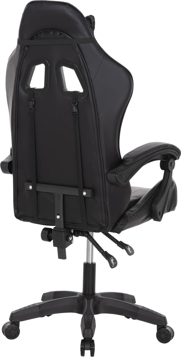 Karrige për lojëra MANCER FH1194, ngjyrë e zezë, PU-polipropilen, 59x69x125H cm