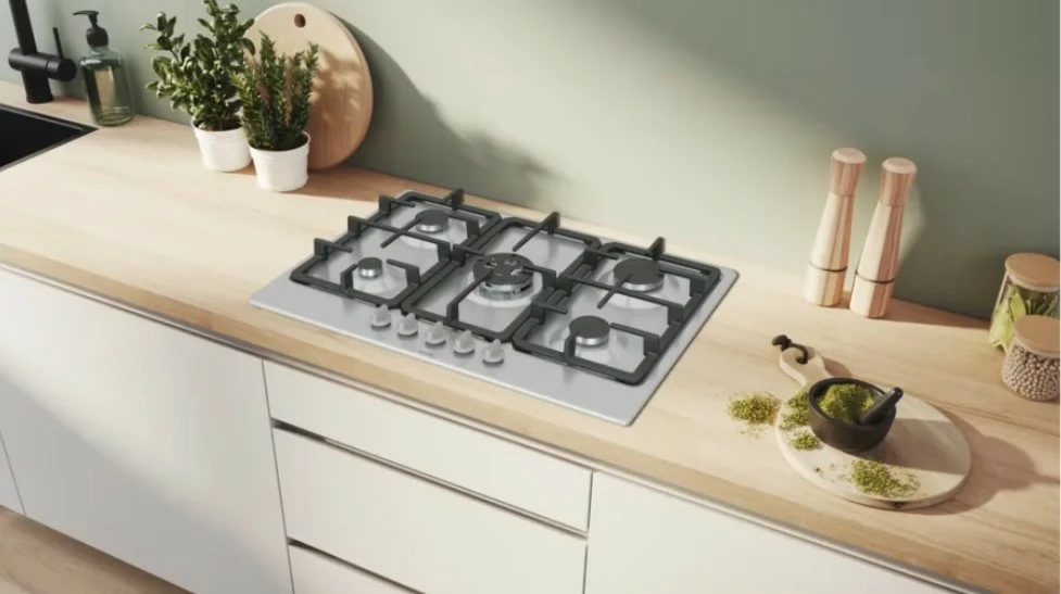 Pllakë gazi Bosch PGQ7B5K90, 5 zona, gri