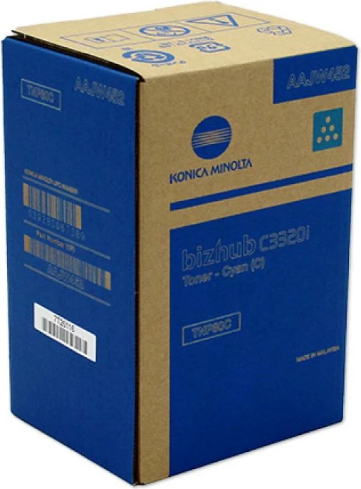 Toner, Konica Minolta TNP-80 TNP80 (AAJW452), rendiment 9000 faqe, cyan