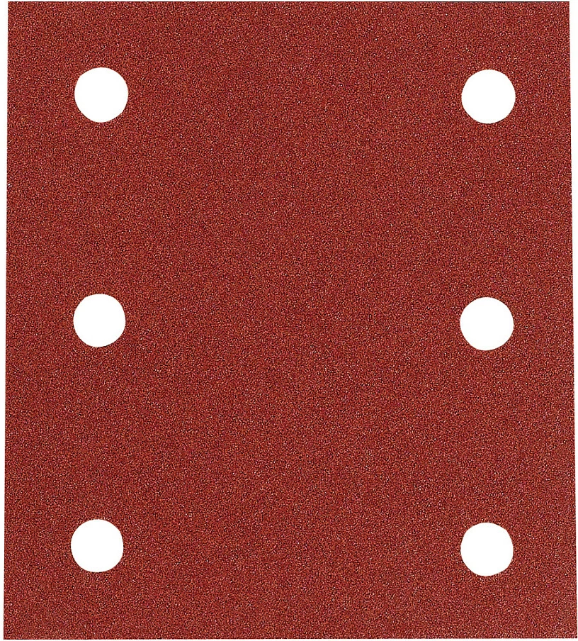 Letër zmerile Makita P-33124, 10 copë, 120 grit, për lëmues orbital, e kuqe