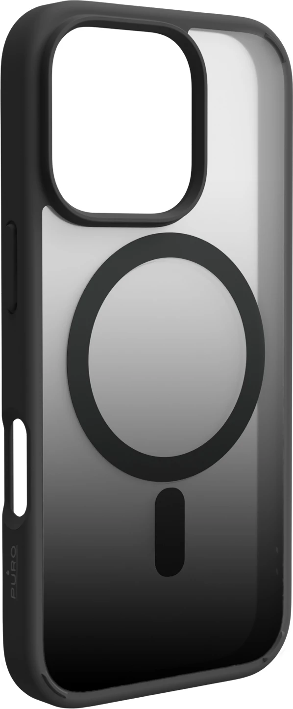 Mbështjellës Puro Gradient MagSafe për iPhone 16 Pro, Silikon, Zi