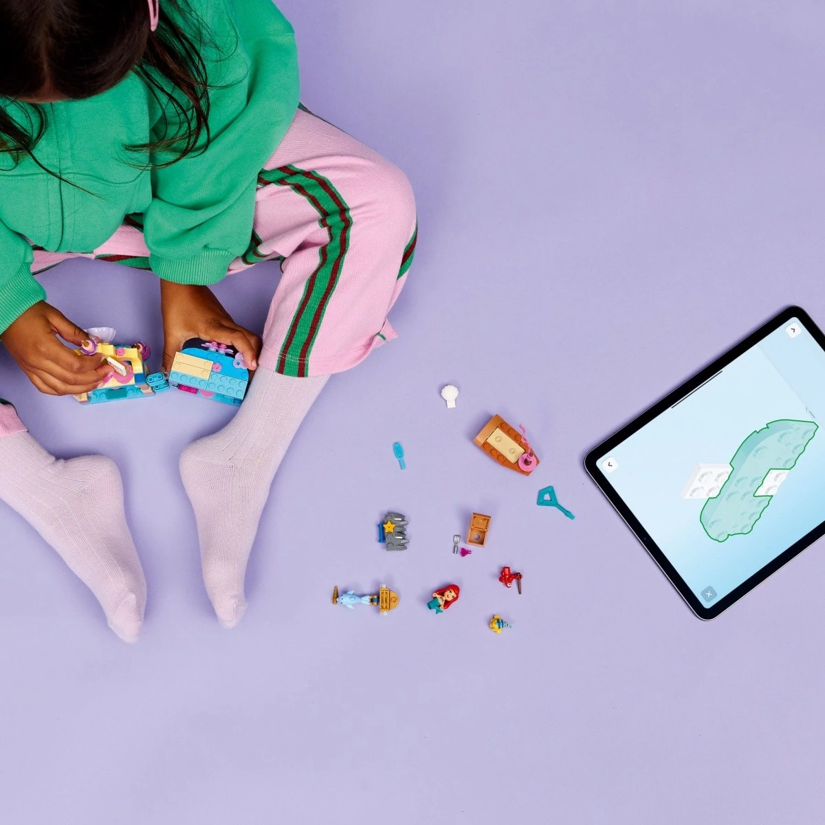 Set LEGO Disney Princess 43285 pallat mini magjik i Ariel, 179 pjesë, 5+