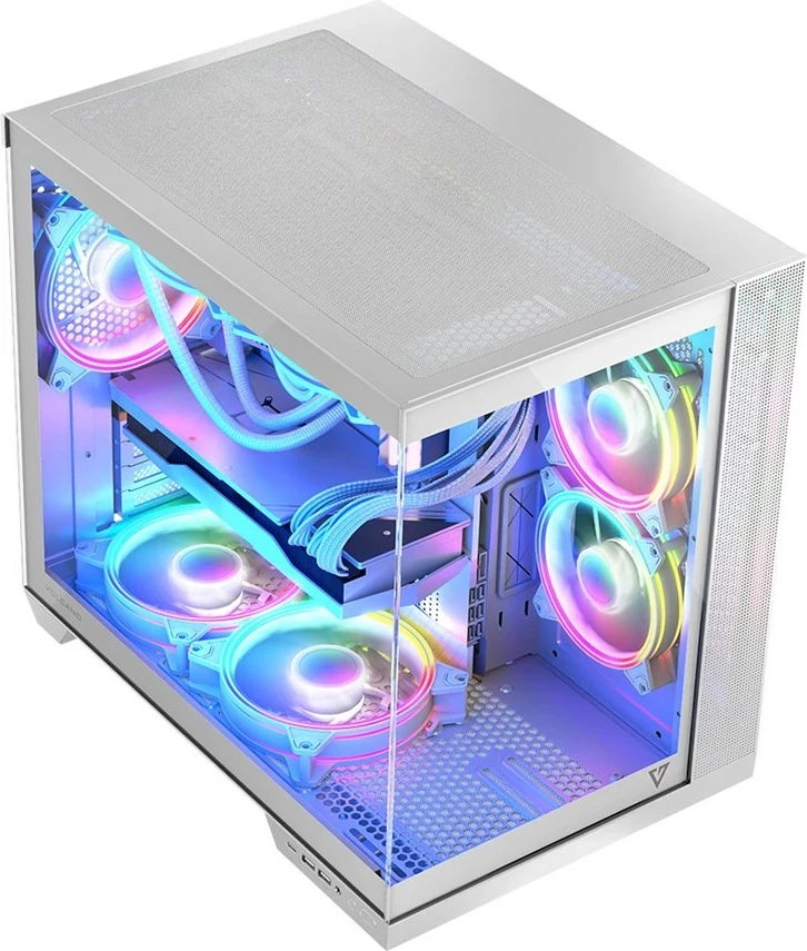 Kasë MODECOM Volcano Panorama APEX ARGB 7F MIDI, e bardhë