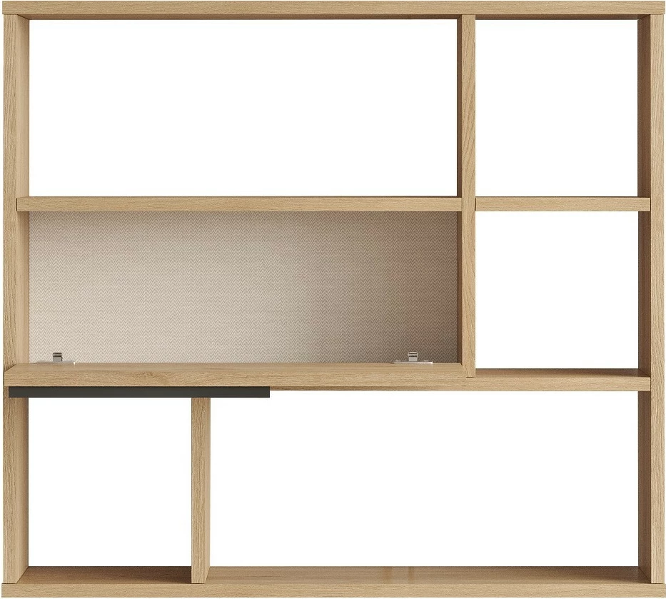 Raft muri Hanah Home, On5-Su, ngjyrë arr dhe lis, 90.1x81x22 cm