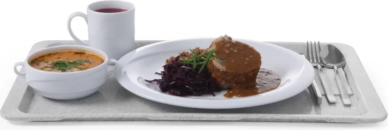 Tabaka, Amerbox, Nevada, GN 1/1 530x325 mm, poliester me fije qelqi, drejtkëndëshe, gri granit