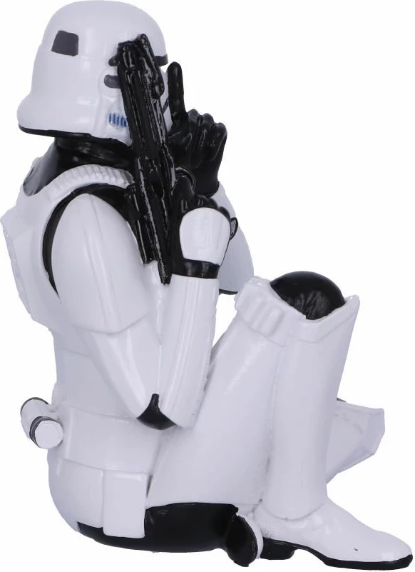 Figurinë koleksionuese NEMESIS NOW Star Wars Speak No Evil Stormtrooper 10 cm, e bardhë/zezë