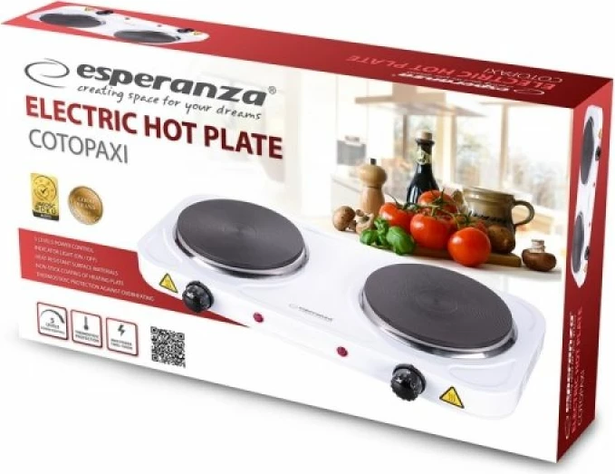 Shporet elektrik Esperanza Cotopaxi EKH010W, i bardhë