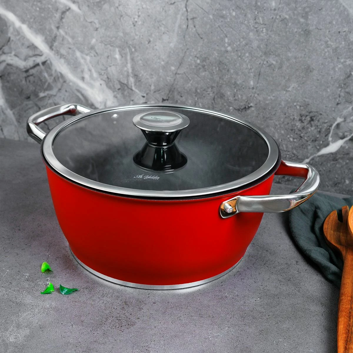 Tenxhere Hermia Concept, e kuqe dhe e zezë, 24x12cm, 55TNC016094