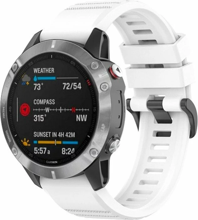 Rrip silikoni QuickFit për Smartwatch, Fixed FIXSST-QF22MM-WH, 22 mm, i bardhë