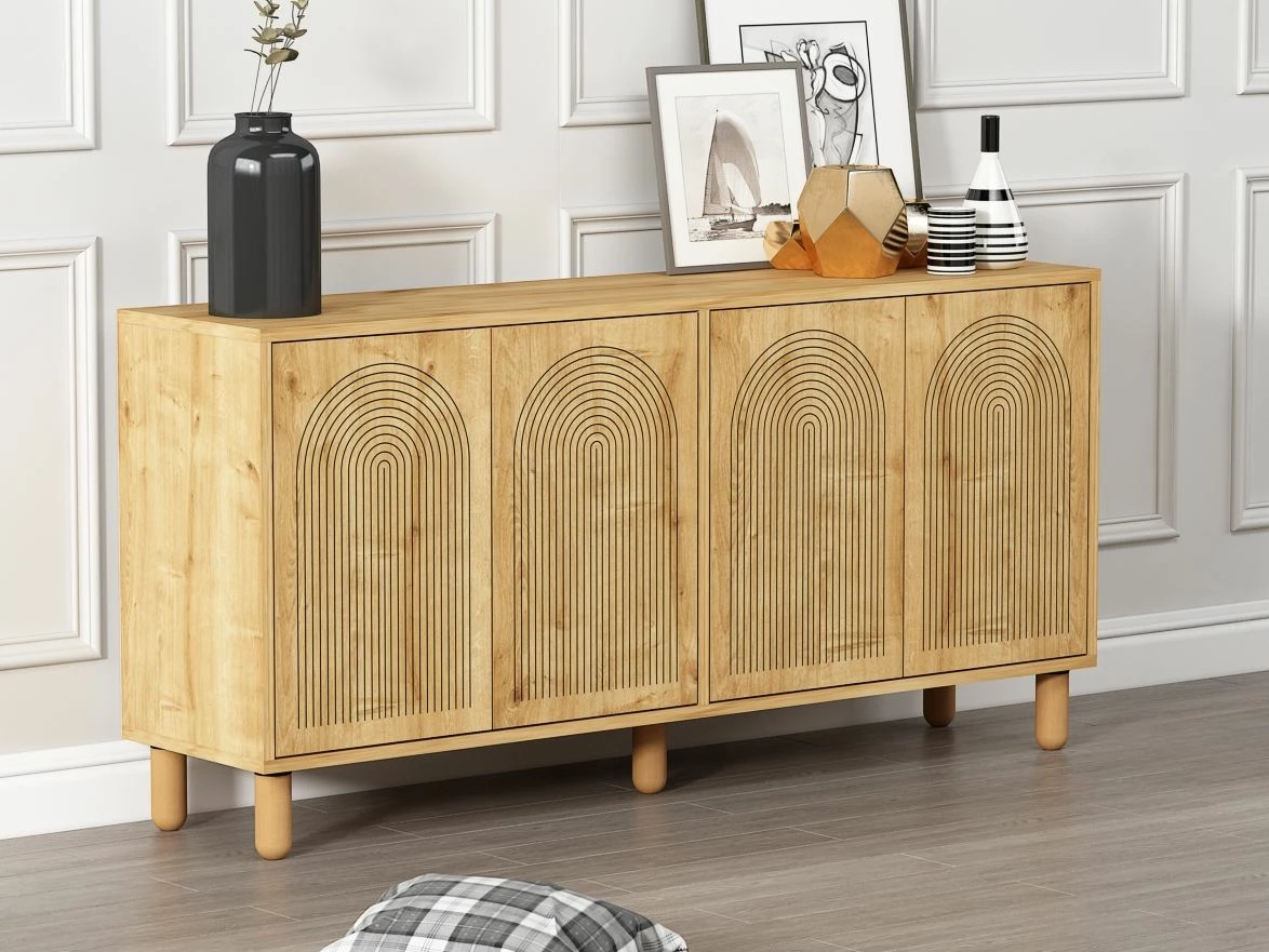 Konsol Skye Decor, ngjyrë Sapphire Oak, Doresta