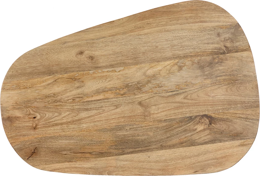 Tavolinë kafeje LEVEL, natyrale e zezë, 95x65x48cm