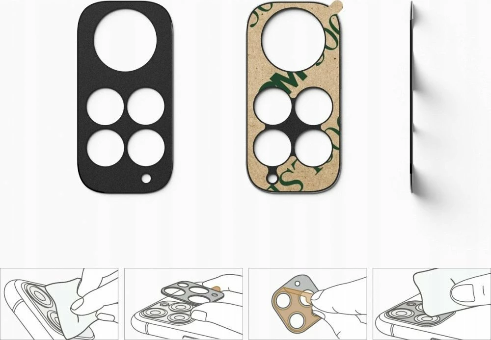 Mbrojtëse paneli kamere Ringke Styling për Redmi Note 11, alumin, e zezë