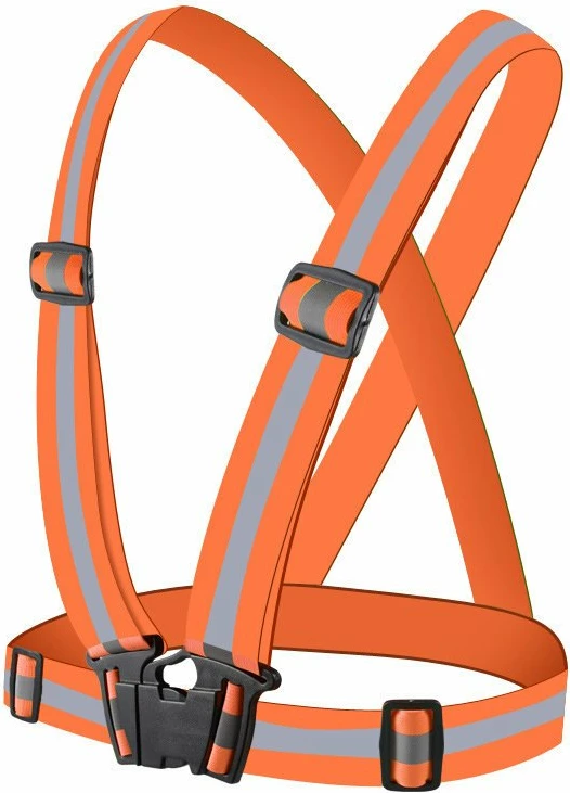 Parzmore reflektuese e rregullueshme, Hurtel, madhësi universale, brez 40 mm, kapëse snap, portokalli