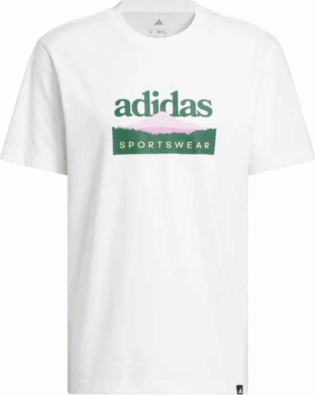 Maicë për meshkuj adidas Sportsman Mountain Graphic KC9254, e bardhë
