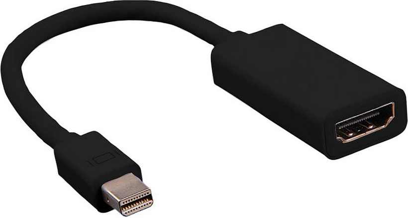 Adapter VALUE Mini DisplayPort në HDMI, 0.15 m, 1080p, i zi