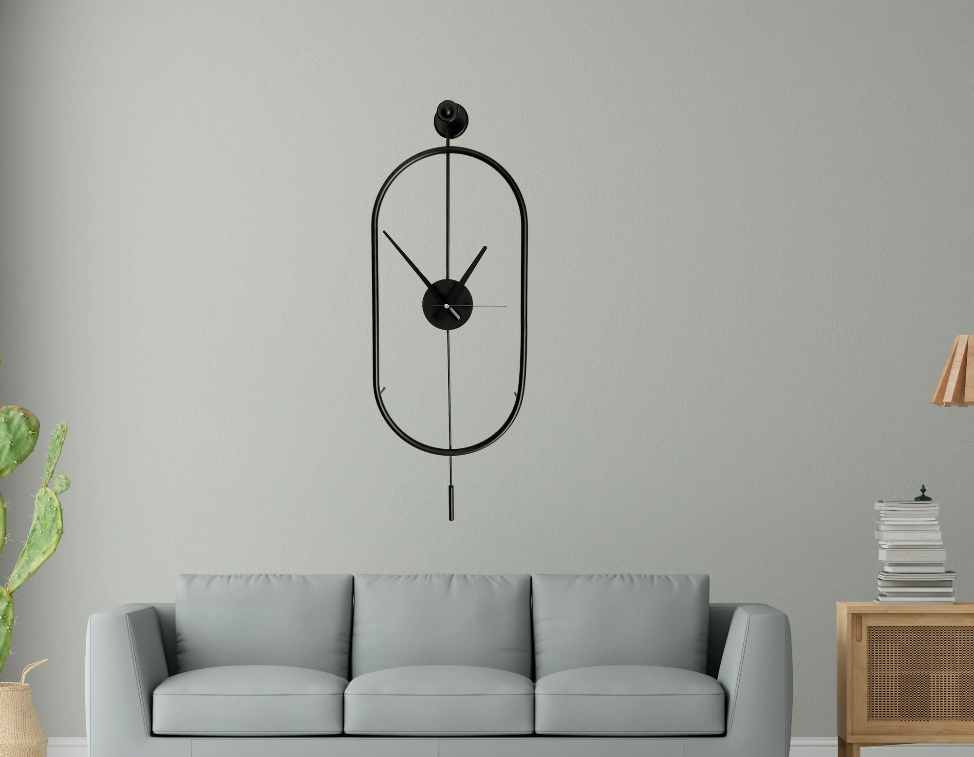 Orë muri dekorative prej metali, Wallity, Mclock-00104