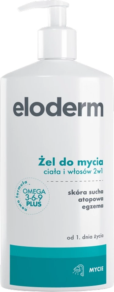 Xhel larës për trup dhe flokë Eloderm për fëmijë/uniseks 400ml