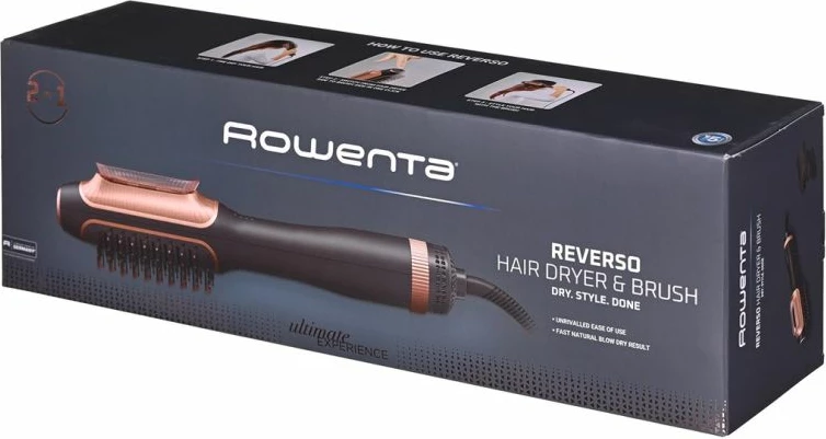 Styler flokësh Rowenta CF9840F0, zi/bakër