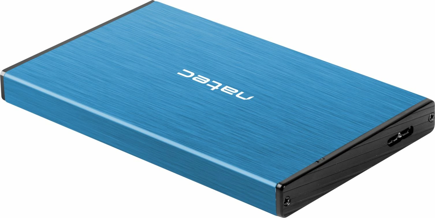 Kasë eksternale për HDD/SSD 2.5" Natec Rhino Go NKZ-1280, SATA III në USB 3.0, blu