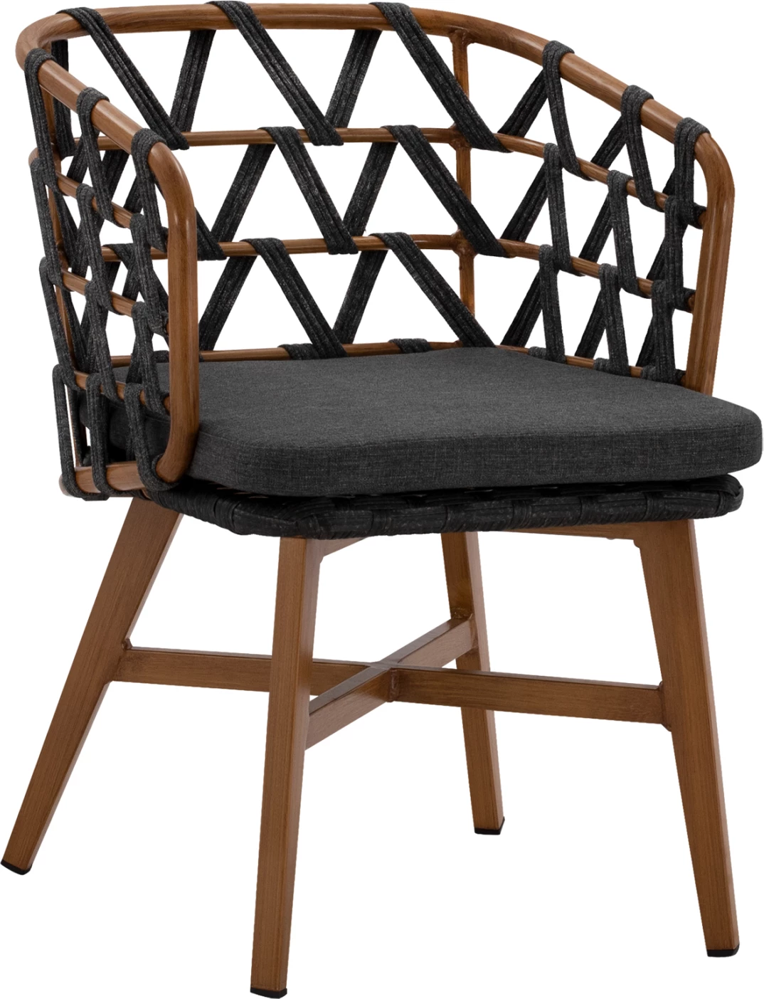 Karrige alumini RICKO FH5782.11 me rripa të gjerë gri 57x61x79 cm