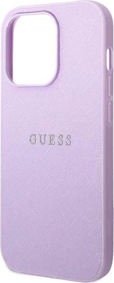 Mbështjellës Guess Saffiano Strap për iPhone 14 Pro Max 6.7", Vjollcë