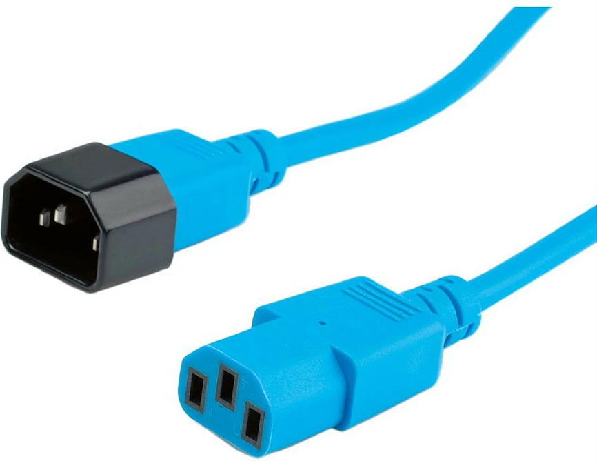 Kabllo rryme ROLINE 19.08.1533, IEC 320 C14 në C13, 3 m, 10A/250V, blu