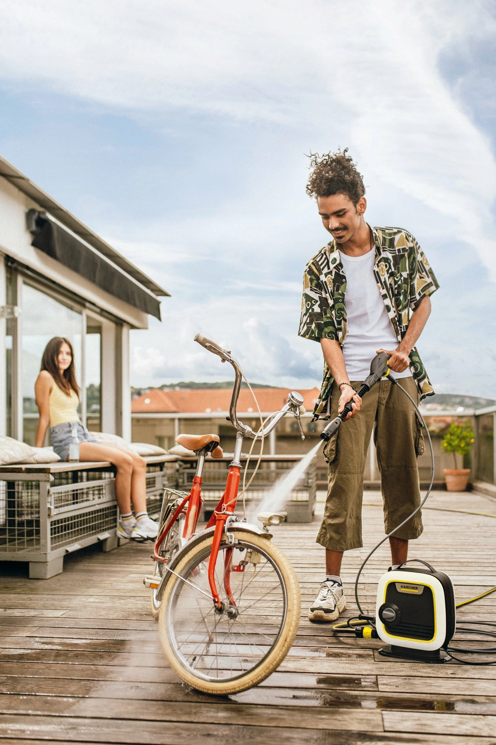 Larëse me presion Karcher K Mini Plus 1.600-070.0, 110 bar, 1400 W, zorrë 5 m, set me pistoletë G 110 Q + lancë Vario Power