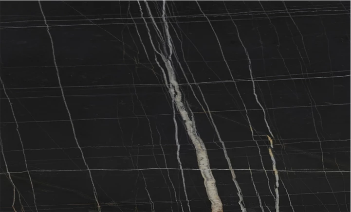 Sipërfaqe tavoline Relian, pamje mermeri të zi, HPL, 69x120cm, trashësi 12mm