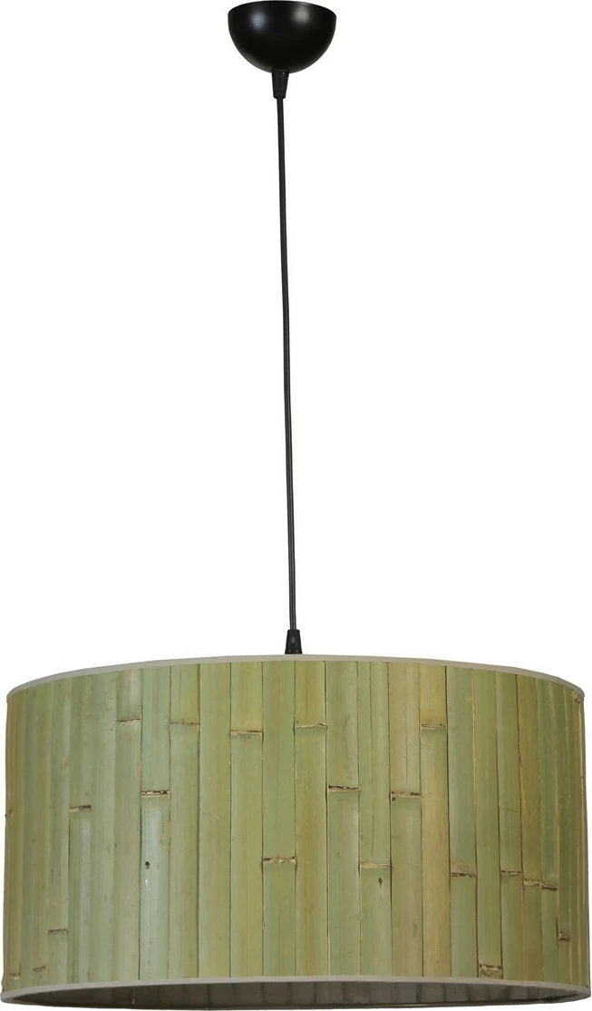 Llambë tavani Opviq, bambu, ngjyrë e gjelbër dhe e zezë, 45x70cm