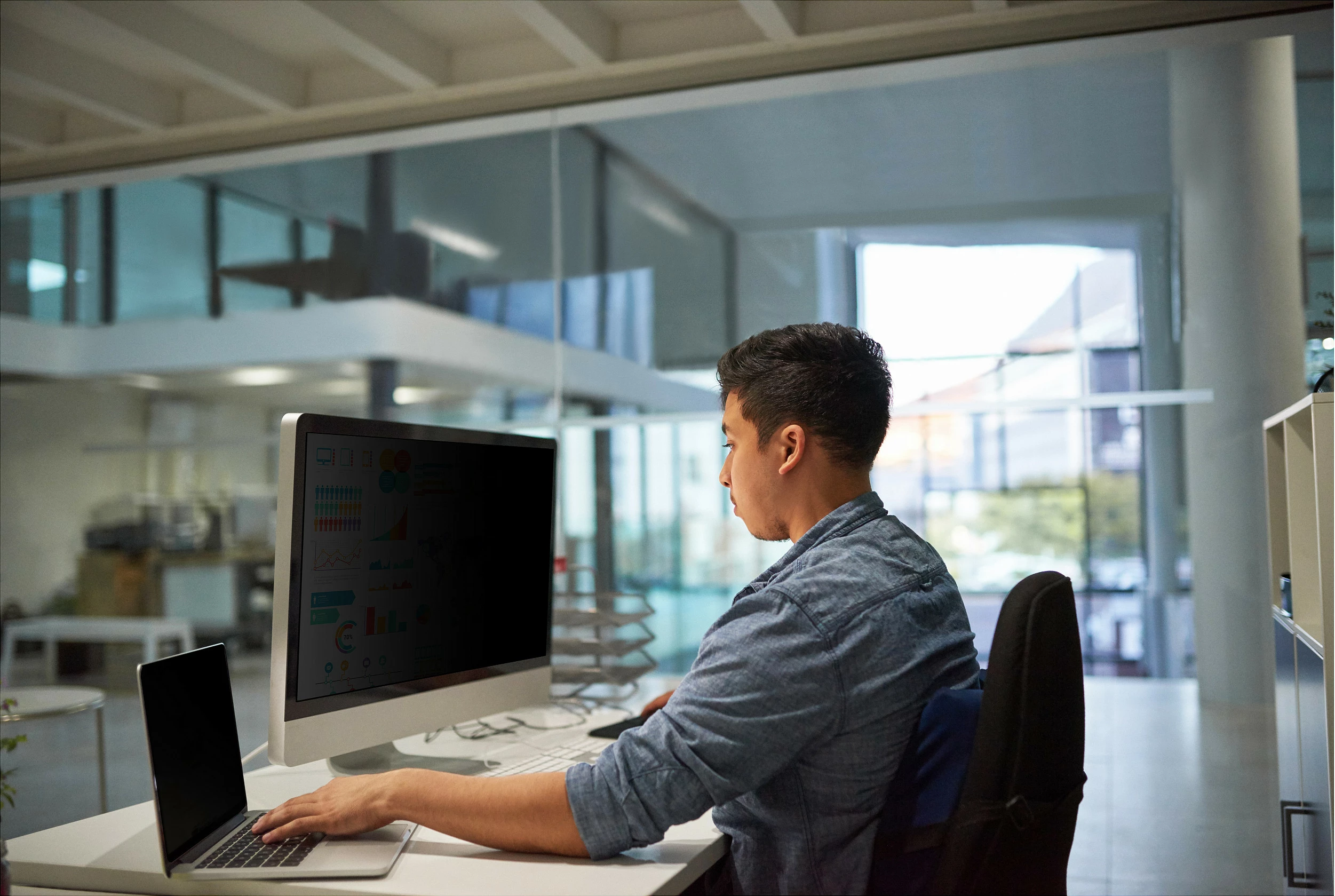 Filter privatësie 3M për monitor 21.5", 16:9, i zi