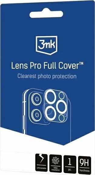 Xham i kalitur për kamerë 3MK Lens Pro Full Cover për Apple iPhone 15/15 Plus, mat, 1 copë