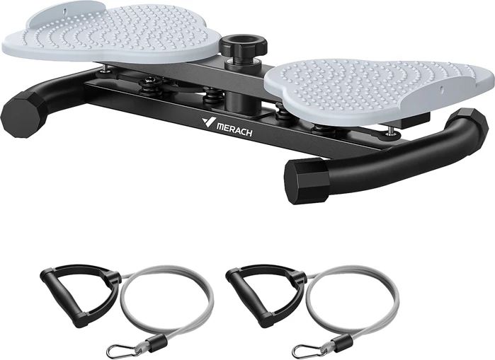 Platformë twist MERACH MR-2465B1-EU, me shirita rezistence, 136 kg, e bardhë, set 2 shirita
