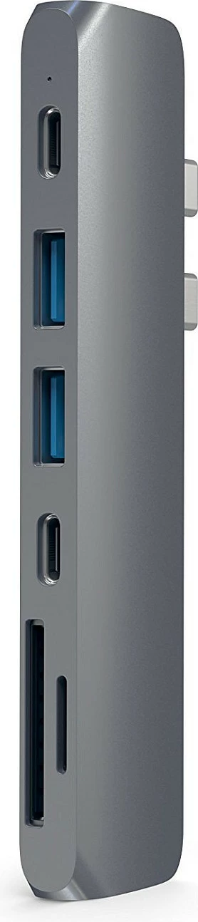 Hub USB-C Satechi 7-in-2 Adapter, HDMI 4K, USB-C PD, 2x USB-A, SD/microSD, Space Gray