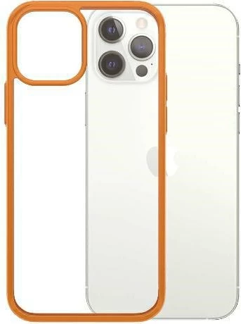 Mbështjellës PanzerGlass ClearCase për iPhone 12 / 12 Pro, transparent portokalli