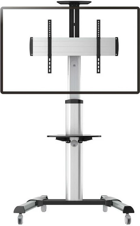 Mbajtës dyshemeje për TV/monitor ROLINE, 37-70", VESA 200x200-600x400, deri 50 kg, me rrota, argjend