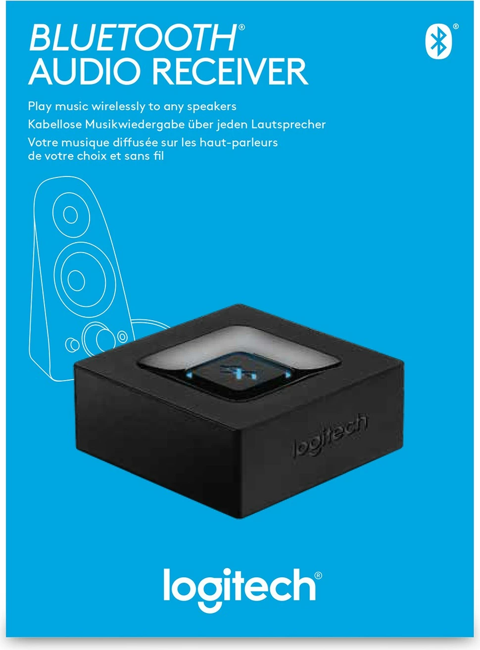 Adapter audio Bluetooth Logitech, 3.5 mm, A2DP, 15 m, i zi, AC, Type C