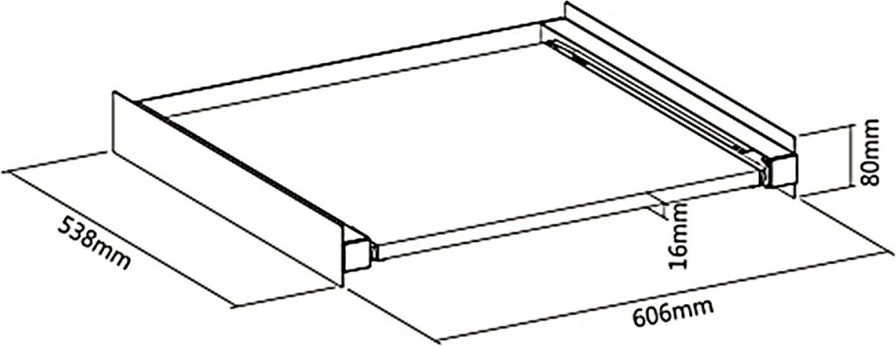 Raft lidhës për lavatriçe dhe tharëse Maclean MC-890, i bardhë