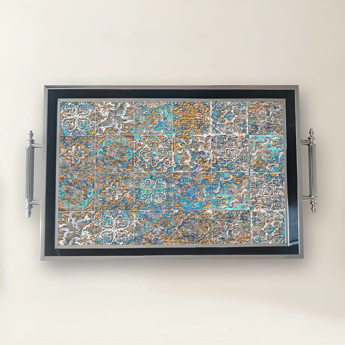 Tabaka qelqi Aberto Design, TPG9857, shumëngjyrëshe