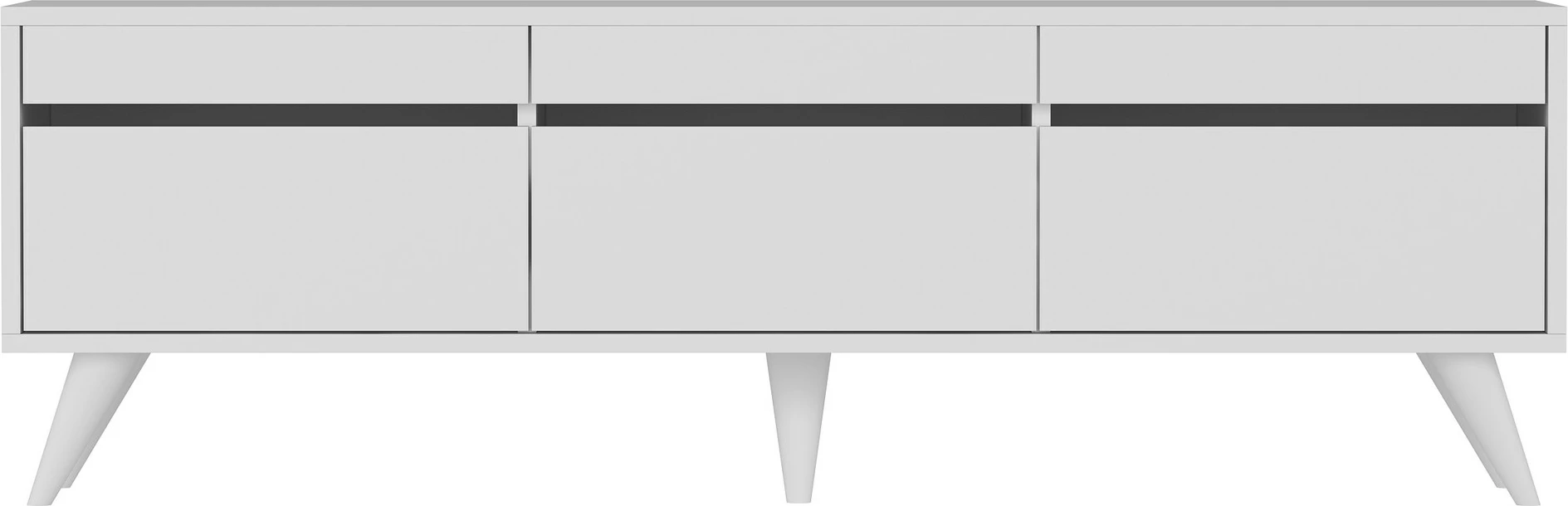 Komodë TV Hanah Home, ngjyrë e bardhë, River