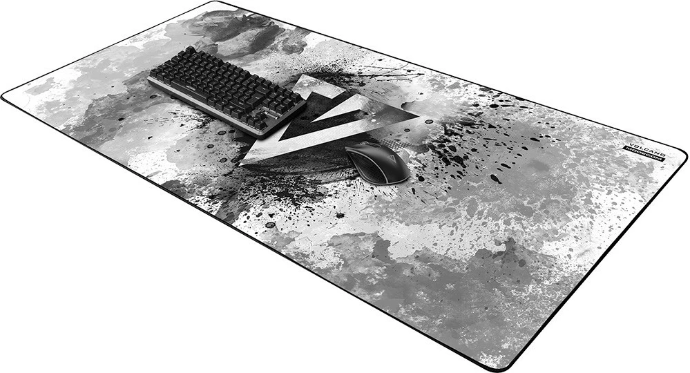 Mauspad për maus dhe tastierë MODECOM Volcano Meru Hokori 1200x600x3mm, grafikë gri/zezë