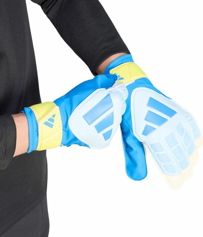 Doreza portieri adidas Predator KA7786, të bardha/verdhë/kaltër