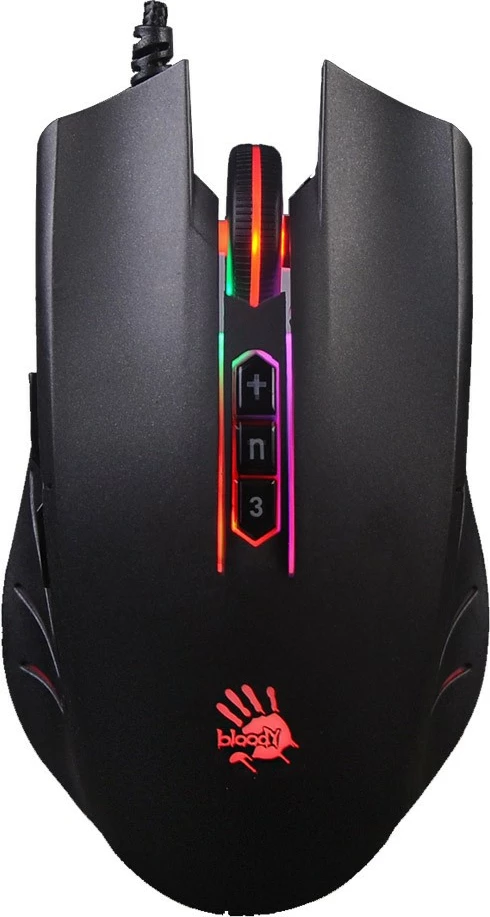 Maus A4 TECH Q81 Bloody Neon X Glide - USB, e zezë