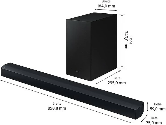 Soundbar Samsung HW-C460G me subwoofer, i zi
