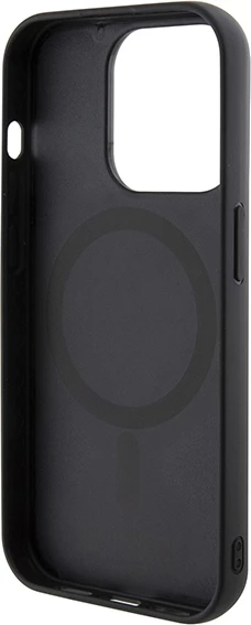 Mbështjellës Guess GCube Stripes MagSafe për iPhone 15 Pro Max, i zi