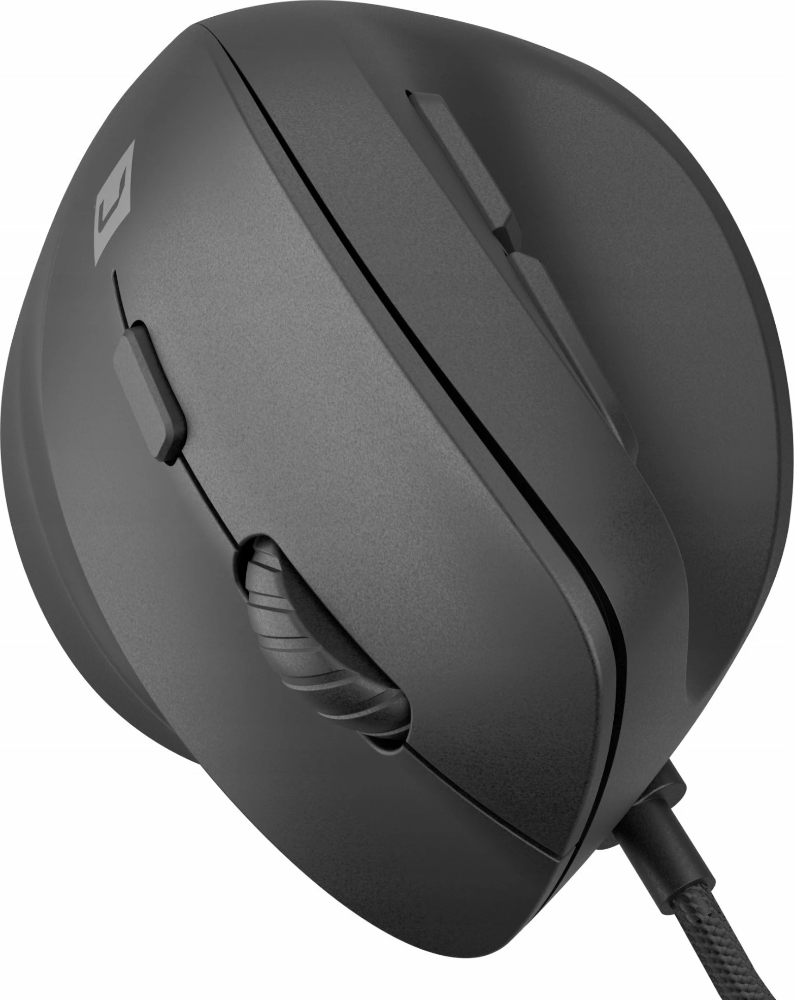 Maus Natec Crake 2 Pro NMY-2272 12800 DPI, me kabllo USB, vertikal, 6 butona, RGB, i zi