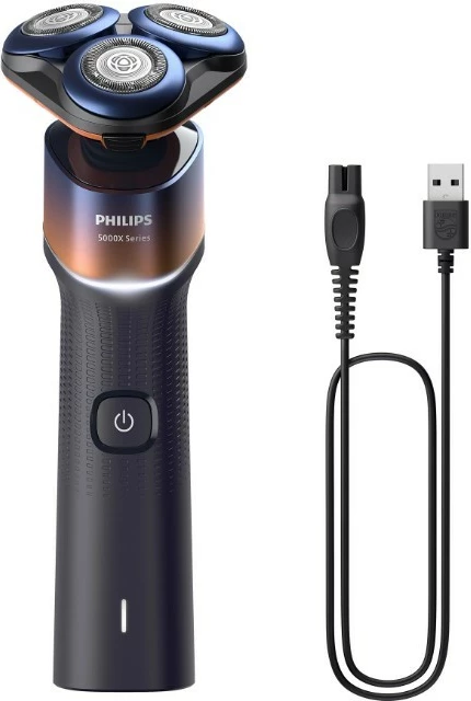 Makinë rroje, Philips, Shaver Series 5000X X5012/00, Wet & Dry IPX7, 50 min bateri, karikim USB-A, black/blue/orange